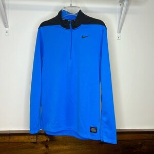 Nike Golf Black & Royal Blue 1/4 Zip Pullover- S